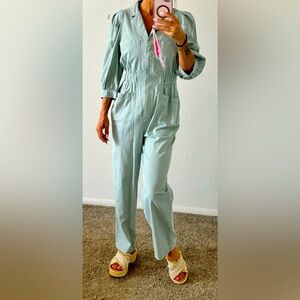 Very lightweight chambray romper